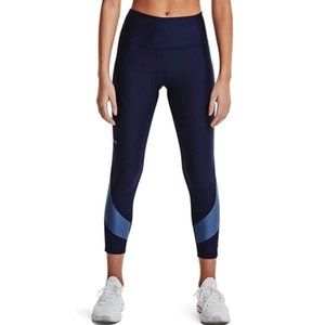 Under Armour Women's HeatGear Taped No-Slip Waistband Ankle Leggings  XXL